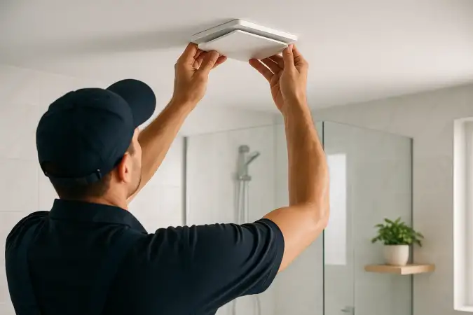 Installer une VMC dans la salle de bain